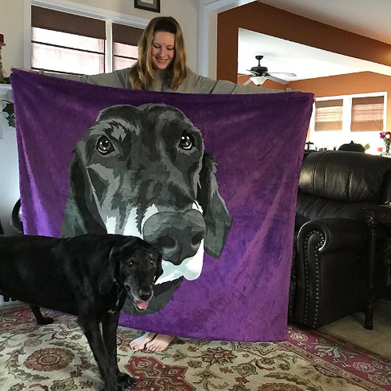 Custom Pet Fleece Blanket